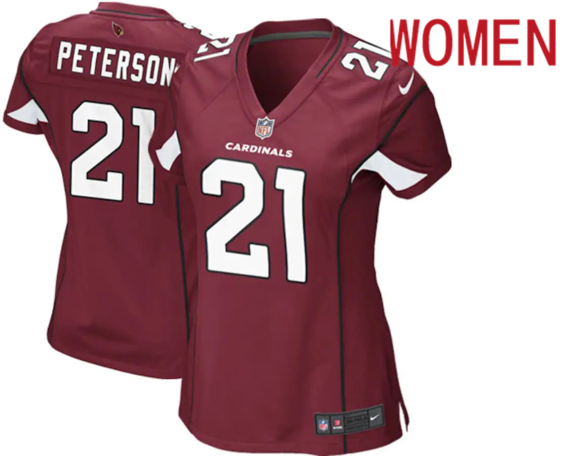 Women Arizona Cardinals 21 Patrick Peterson Nike Red Game Player NFL Jersey